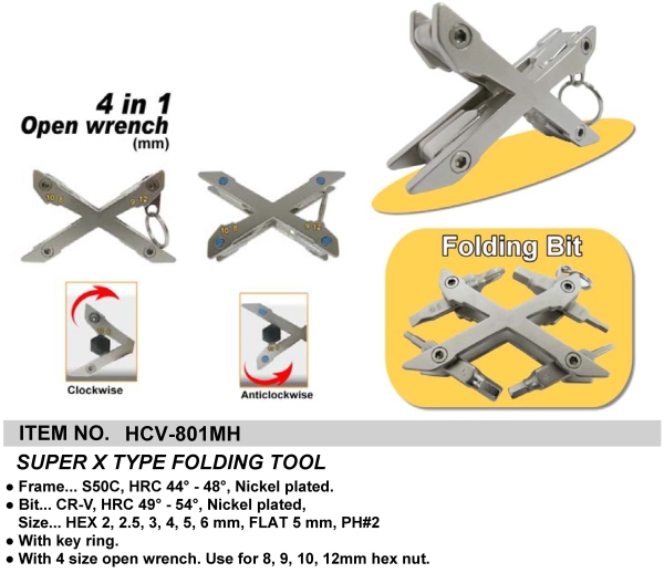 SUPER X TYPE FOLDING TOOL