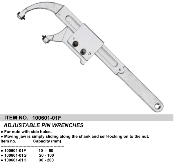 ADJUSTABLE PIN WRENCHES