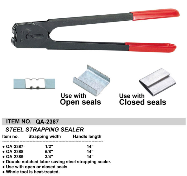 STEEL STRAPPING SEALER
