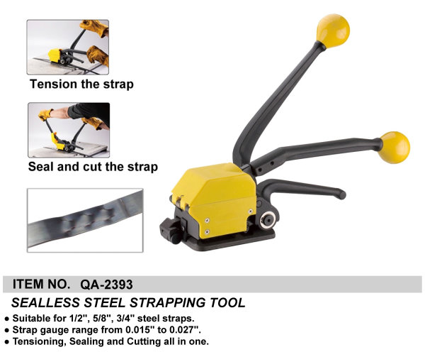 SEALLESS STEEL STRAPPING TOOL