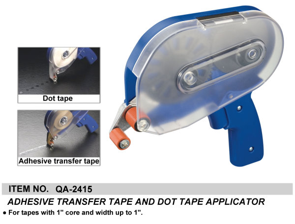 ADHESIVE TRANSFER TAPE AND DOT TAPE APPLICATOR