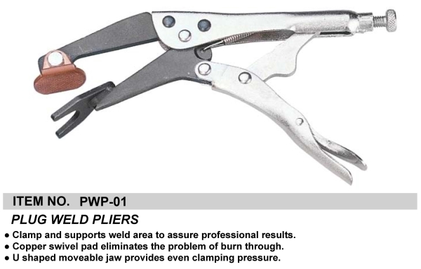 PLUG WELD PLIERS