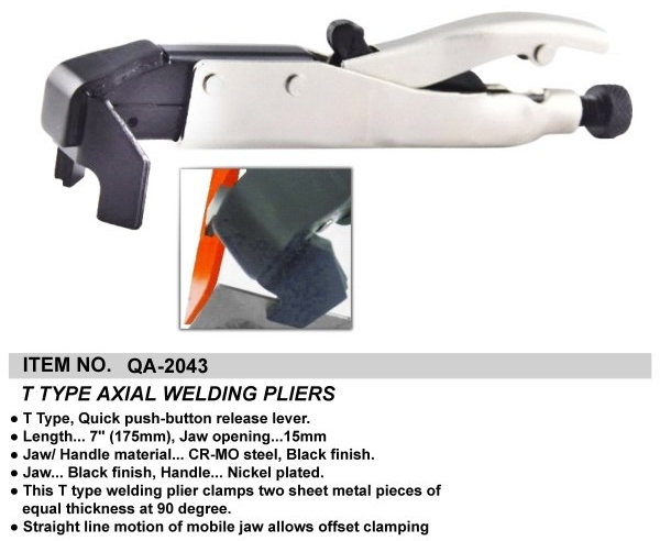 T TYPE AXIAL WELDING PLIERS
