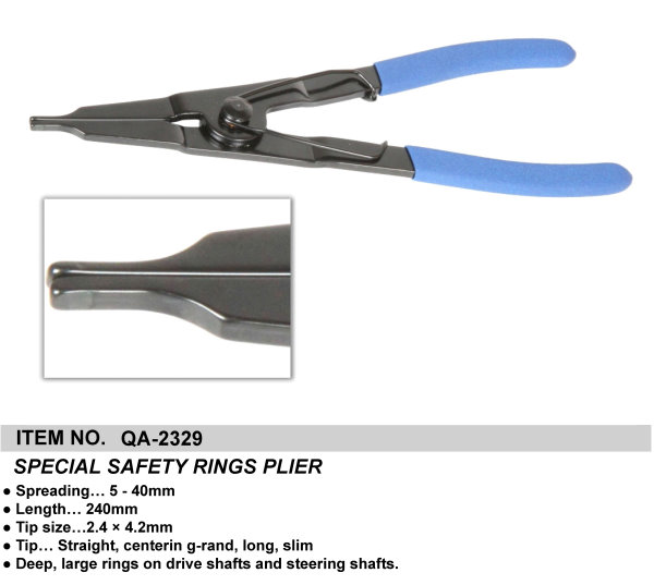 SPECIAL SAFETY RINGS PLIER