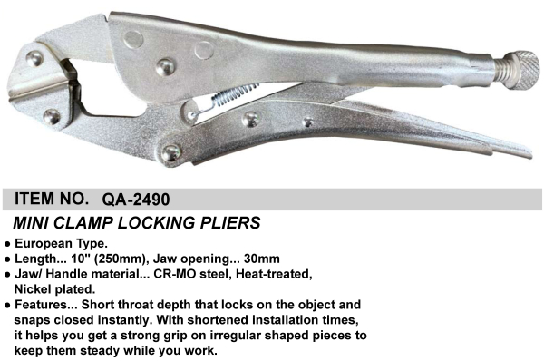 MINI CLAMP LOCKING PLIERS