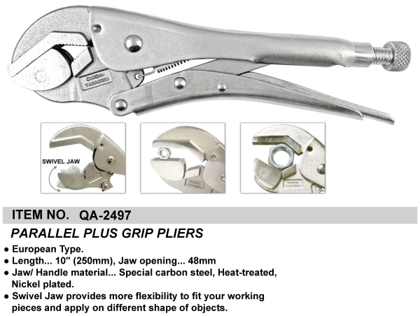 PARALLEL PLUS GRIP PLIERS