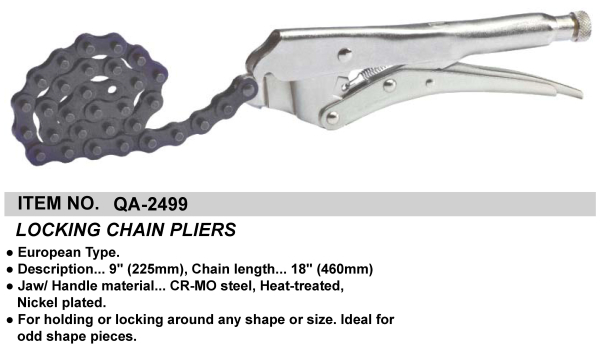 LOCKING CHAIN PLIERS