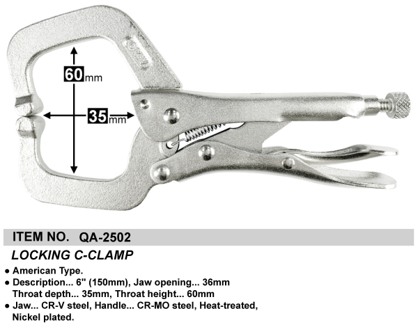 LOCKING C-CLAMP