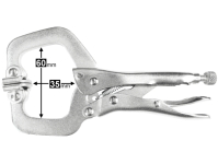 LOCKING C-CLAMP, WITH SWIVEL PAD