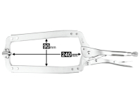 LOCKING C-CLAMP, WITH SWIVEL PAD