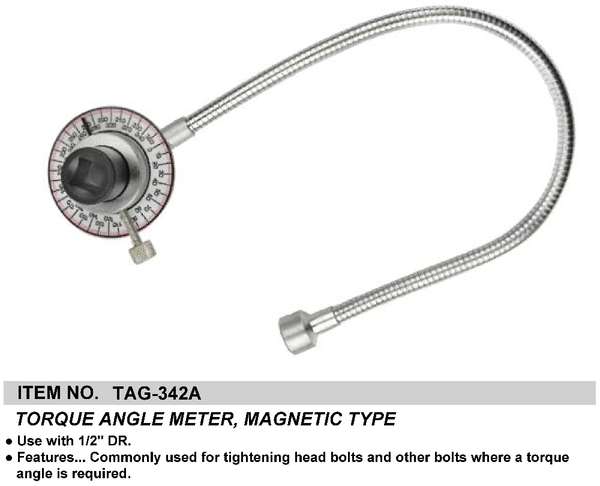 TORQUE ANGLE METER, MAGNETIC TYPE