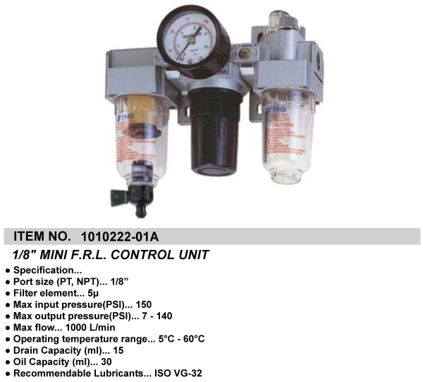 1/8" MINI F.R.L. CONTROL UNIT