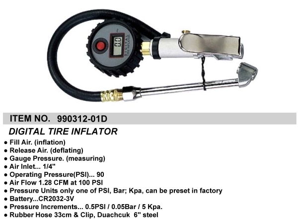 DIGITAL TIRE INFLATOR