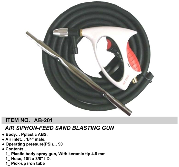 AIR SIPHON-FEED SAND BLASTING GUN