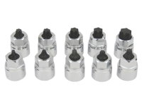 10PCS 3/8" Sq.Dr. STUBBY STAR SOCKET BIT SET