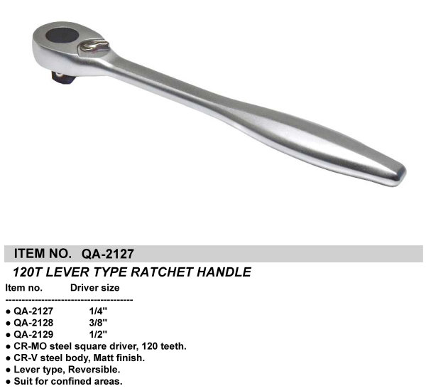 120T LEVER TYPE RATCHET HANDLE