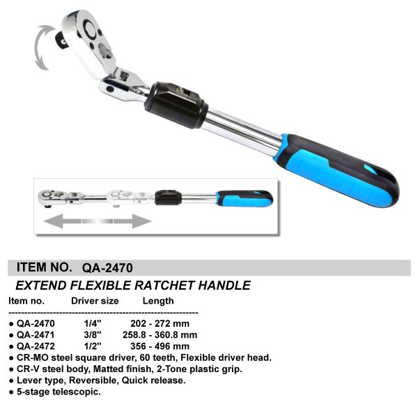 EXTEND FLEXIBLE RATCHET HANDLE