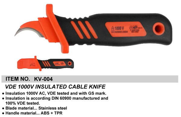 VDE 1000V INSULATED CABLE KNIFE